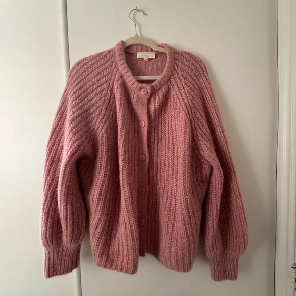 Sézane Emile Cardigan in "Mottled Pink.” - Picture 1 of 4
